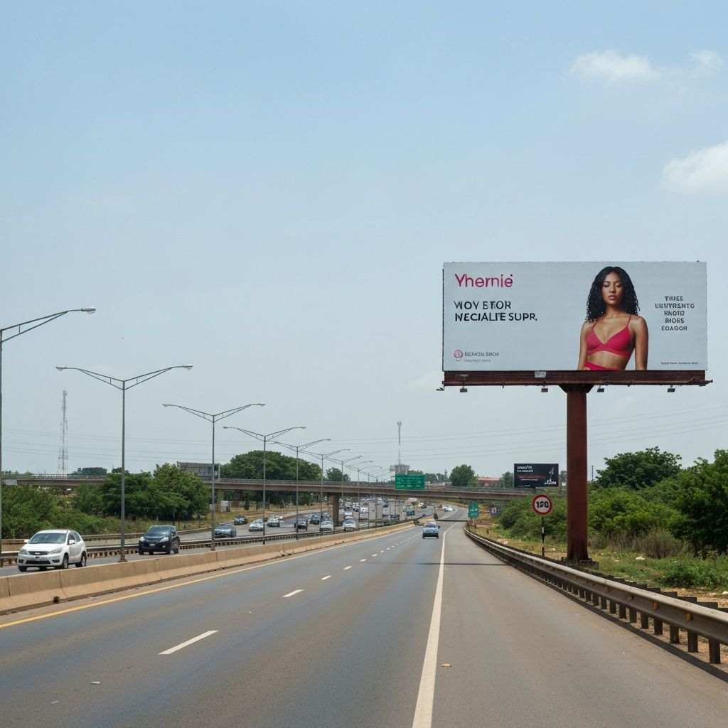 Highway billboard advertising in Nigeria